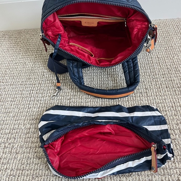 MZ Wallace Striped Small Sutton Deluxe Top Handle Bag - Picture 9 of 13